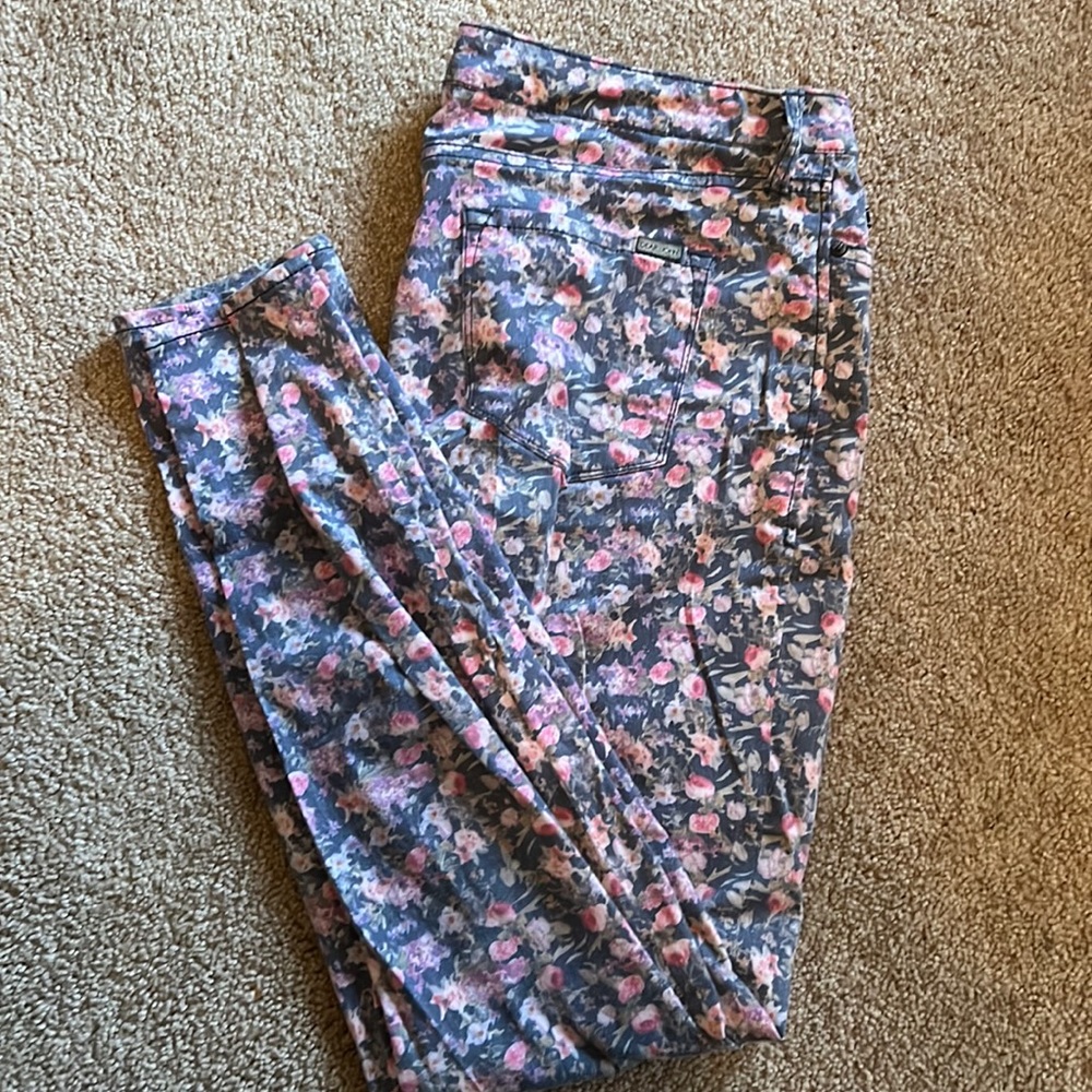 Dear John floral skinny jeans